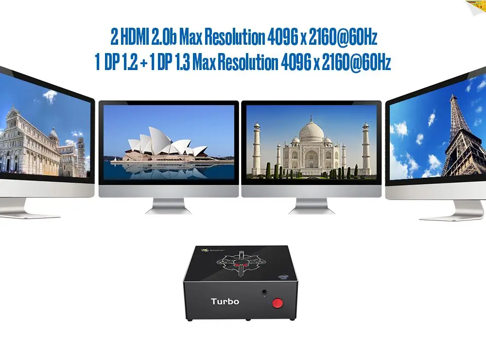 Мини-ПК Beelink Kaby G5 I5-8305G Intel HD graphics 630 1000 2,4G 5,0G wifi BT 4,0 USB3.0 tv Box Мини-ПК Barebone с динамиком