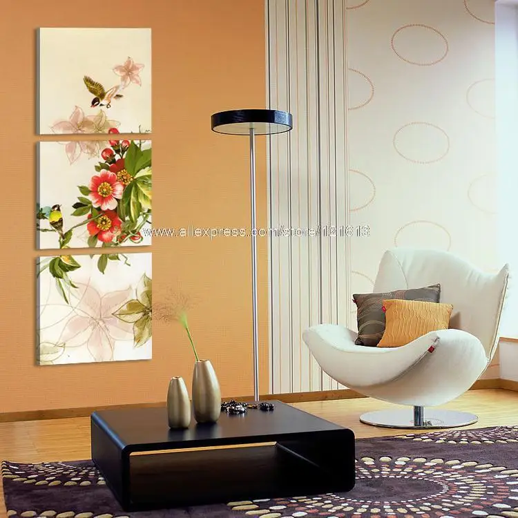 Caliente Vender 3 Unidades De Pared Del Arte En La Lona De La