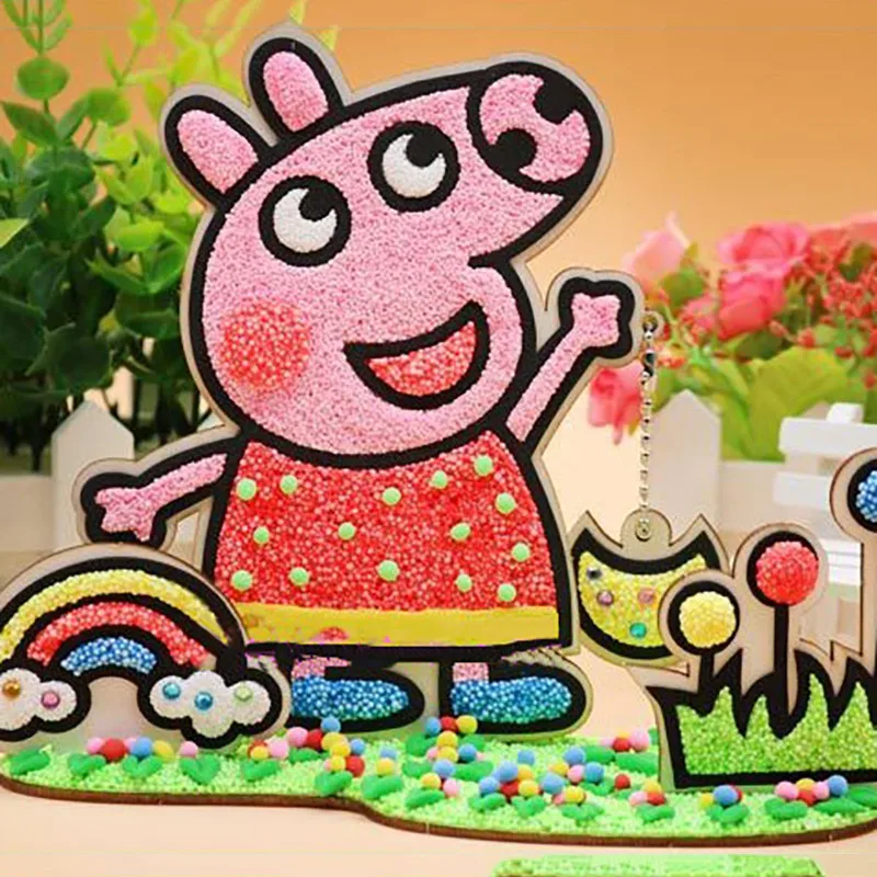 

Environment Protection Kindergarten Children's Manual Regional Material Layout Puzzle DIY Homemade Baby 3D Wood Engraving Toys