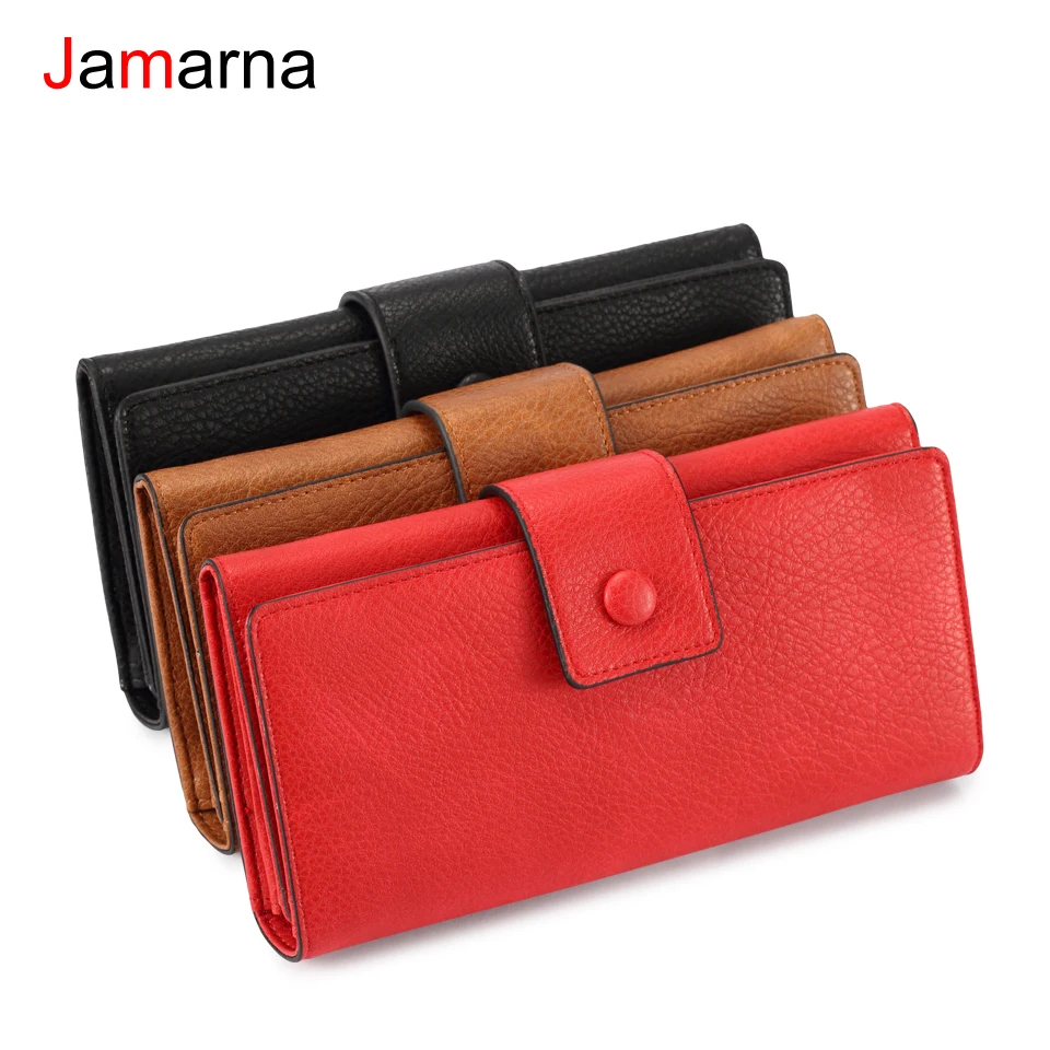 Кошелек Jamarna Женский из искусственной кожи на двойной молнии