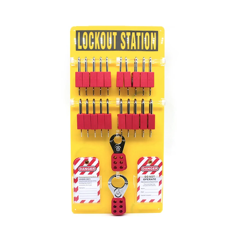 Lockey 20-Lock группа Lockout станция настенный LOTO акриловый набор блокировка из тега с навесным замком