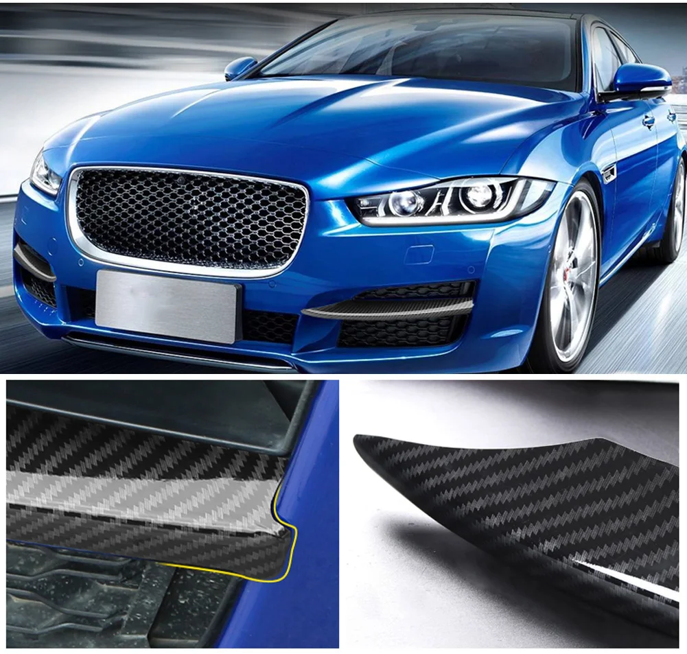 2 шт. для Jaguar XE X760 ABS наружная передняя противотуманная фара рамка накладка полоски наклейки авто аксессуары