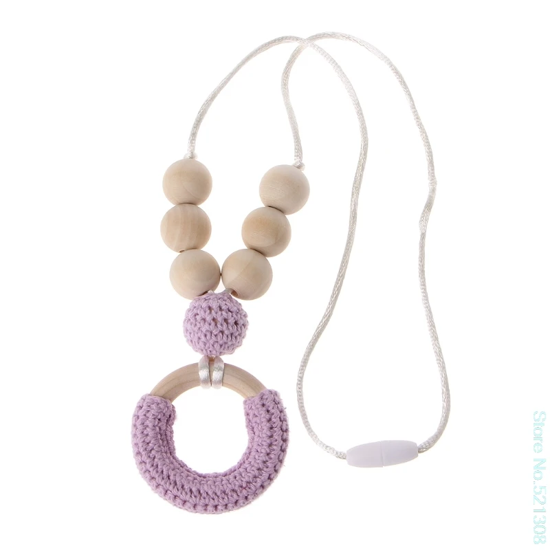 Organic Cotton Teething Necklace For Mom Wooden Chewing Necklace Baby Mom Gift Drop Ship Organic Cotton Teething Necklace For Mom Wooden Chewing Necklace Baby Mom Gift Drop Ship