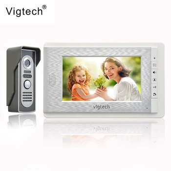 

Vigtech 7 inch LCD Color Video door phone Intercom System Weatherproof Night Vision Camera Home Security FREE SHIPPING