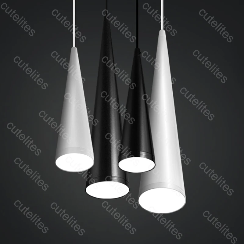 Приглушаемый цилиндрический светодиодный подвесной светильник алюминиевый и