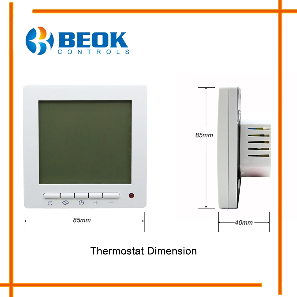 BEOK TOL63R EP с белой подсветкой Электрический нагревательный термостат для теплого