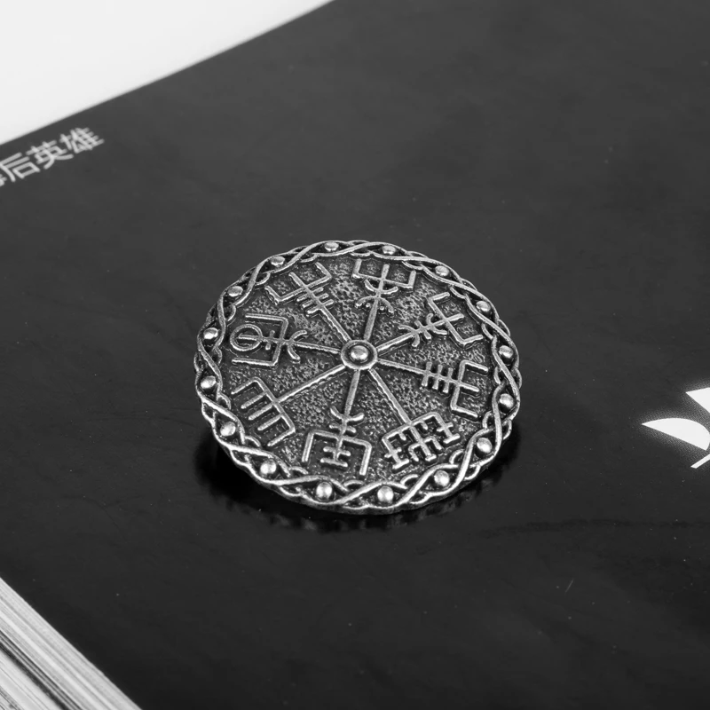 Новая модная булавка для воротника Vegvisir Viking Compass нагрудные булавки винтажная застежка бабочка булавка серебряное ювелирное изделие подарок для женщин и мужчин