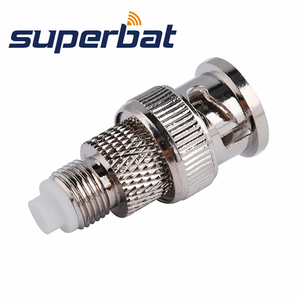 Superbat BNC-FME Adapter BNC Male to FME Female Straight RF Coaxial Connectors for Electronic Components Market