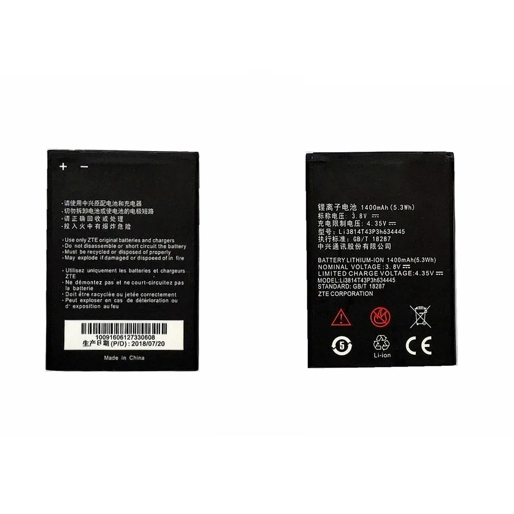 

Suqy Hot Sale Battery For ZTE Blade L110 A112 V815W Li3814T43P3h634445 Mobile Phone Replace 1400mAh Phone Baterija Accumulator