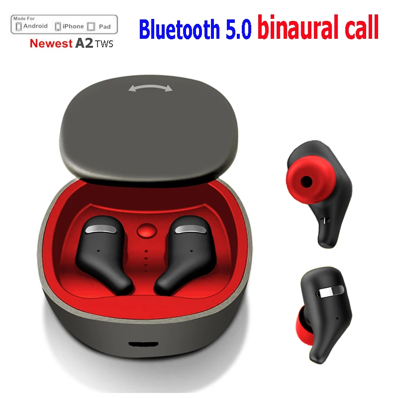 

Bluetooth 5.0 Earbuds TWS Wireless Headsets Mini 3D Stereo Earphones HiFi Sound Sport IPX5 HD MIC Handsfree for All Phone PK i12