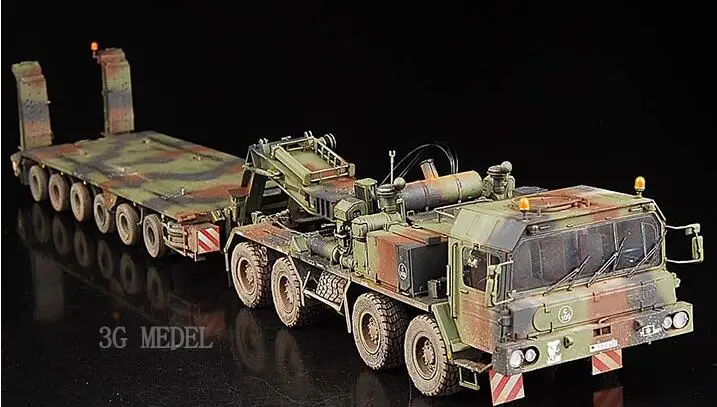 1/35scale Hobby KingTair Military assembly Modern German 56-ton elephant tank transporter tractor trailer truc compatible Tamiya | Игрушки и