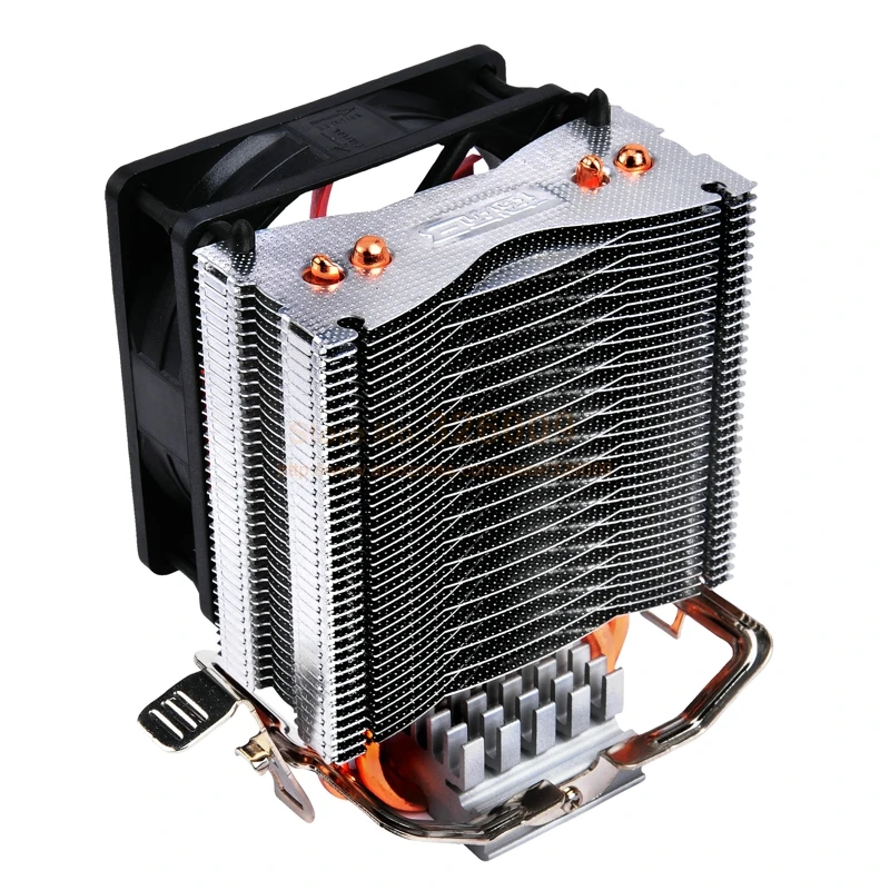 PcCooler 2 heatpipe 8 см вентилятор CPU кулер для Intel LGA 775/1150/1151/1155 для AMD AM2+/AM3/FM1/AM2/939 Вентилятор охлаждения