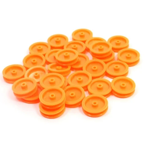 30 Pcs 2mm Hole Orange Plastic Belt Pulley for DIY RC Toy Car Airplane 30 Pcs 2mm Hole Orange Plastic Belt Pulley for DIY RC Toy Car Airplane