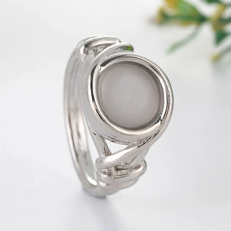 Moonstone Ring Engagement Wedding Rings for Women Jewelry Couple Love Ring Women Fashion Ring Accessories Anillos Mujer SSX755_1