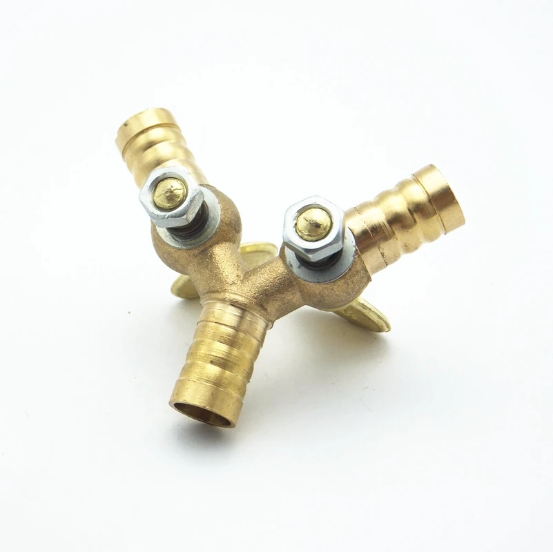 Details about   10mm Hose Barb Y Type Brass Barbed Tube Pipe Fitting Coupler Connector Adapter 