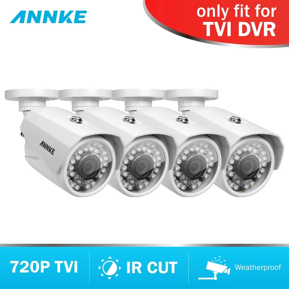 ANNKE HD 720P AHD 4 шт. камера набор смарт IR CUT IP66 Открытый Всепогодный 3 6 мм ночное видение