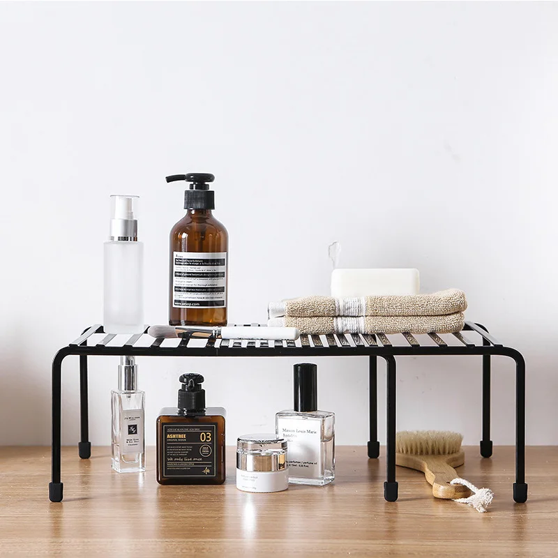 Выдвижная железная полка для хранения Baffect стойка настольная подставка банок