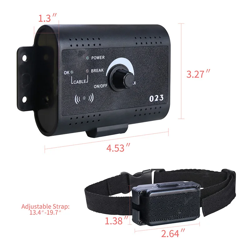 023 Safety Pet Dog Electric Fence With Waterproof Dog Electronic Training Collar Invisible Electric Dog Fence Containment System5