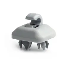 Solid Color ABS Car Sun Visor Hook Clip Bracket Replacement Grey Suitable For Multiple Models Cars