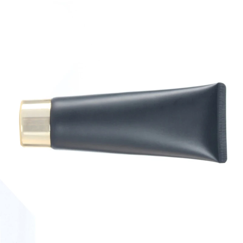 

Empty Portable Travel Tubes Squeeze Cosmetic Containers Cream Lotion Plastic Bottles 100ml Black Cosmetic Refillable Bottles