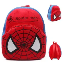 Lovely movie Spiderman plush backpack children school bag plush bag kids Satchel for 0 3 years