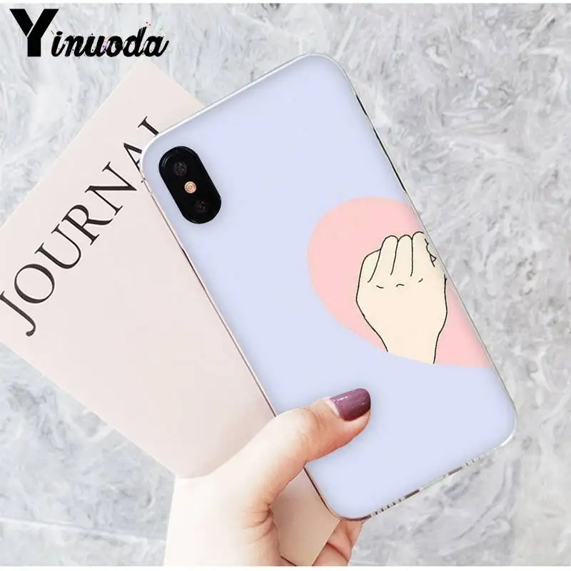 Популярный мультяшный чехол Yinuoda для пары лучшего друга телефона iPhone 8 7 6 6S Plus X XS MAX