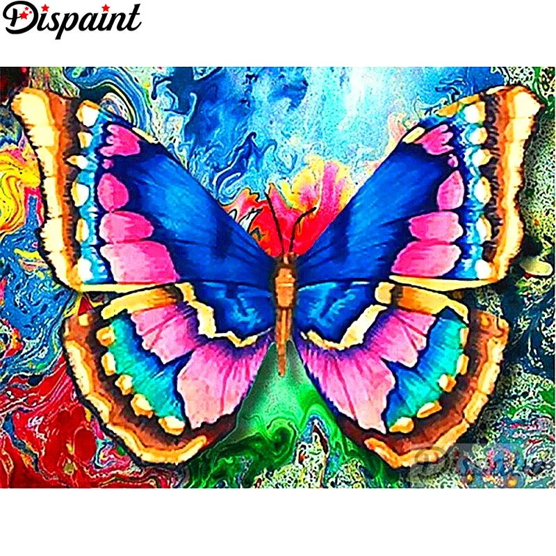 

Dispaint Full Square/Round Drill 5D DIY Diamond Painting "Color butterfly" Embroidery Cross Stitch 3D Home Decor A12802
