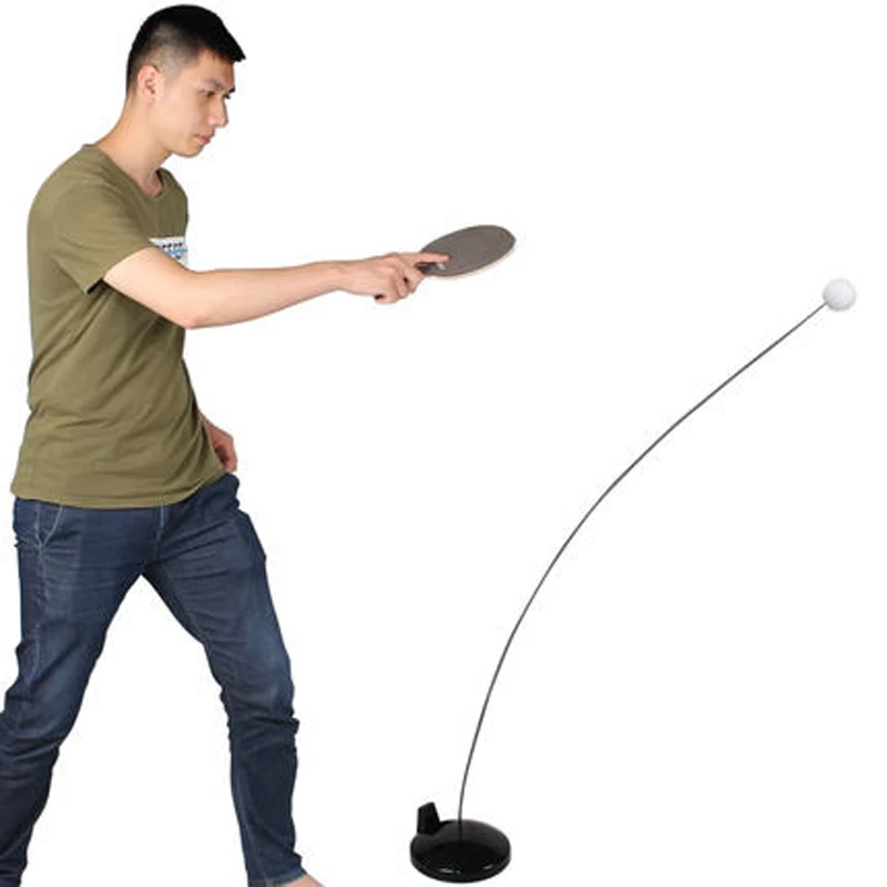 تنس طاولة المدرب مرونة لينة رمح دون الجدول الرياضية الترفيه الضغط مضرب واحد/مزدوجة طفل الكبار السن