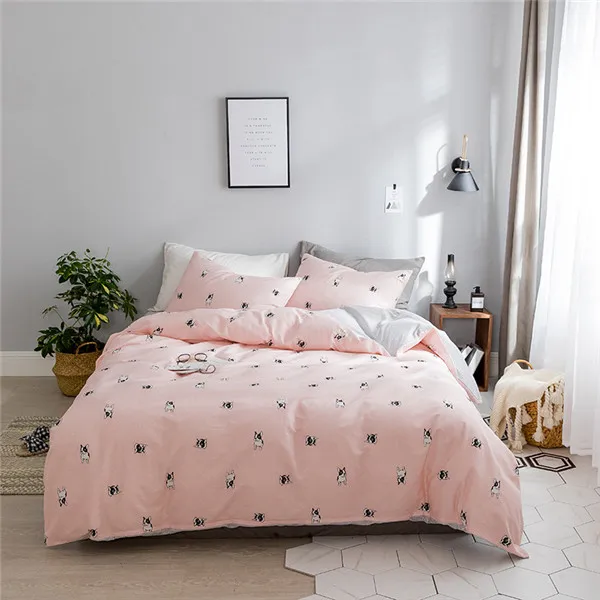 Suitable For Harajuku Cute Little Girl Bedding 3/4Pcs Duvet Cover Flat