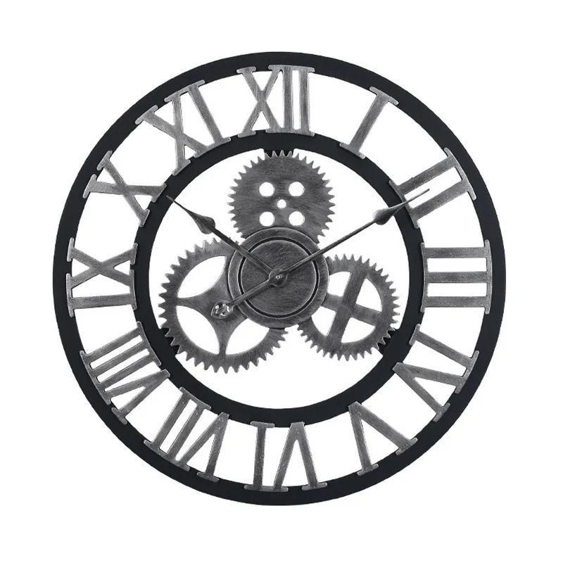 40*40 см настенные часы современный дизайн для гостиной кухни Металлические Короткие настенные часы украшение дома