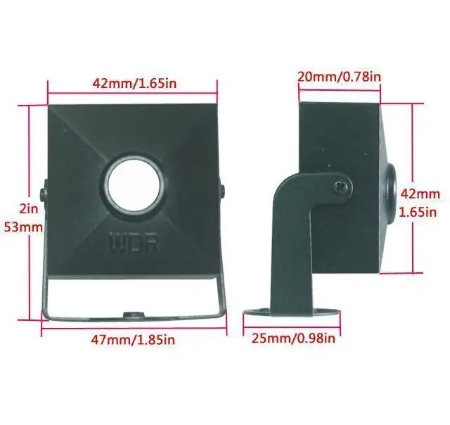  New Hot CCTV Metal Mini Box Camera Housing For Mini AHD TVI CVI 1080P IP WIFI 38X38MM Camera PCB Ca - 32812507424