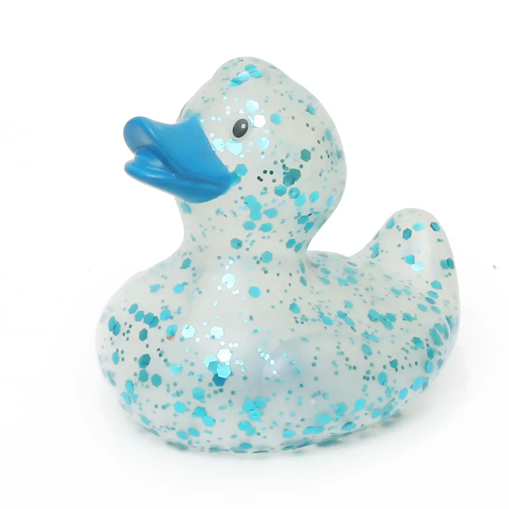 3 Pcs Rubber Duck transparent Swimming Water Toys ducks Colorful Soft Floating  Bathing Toy For Baby Bath Toys