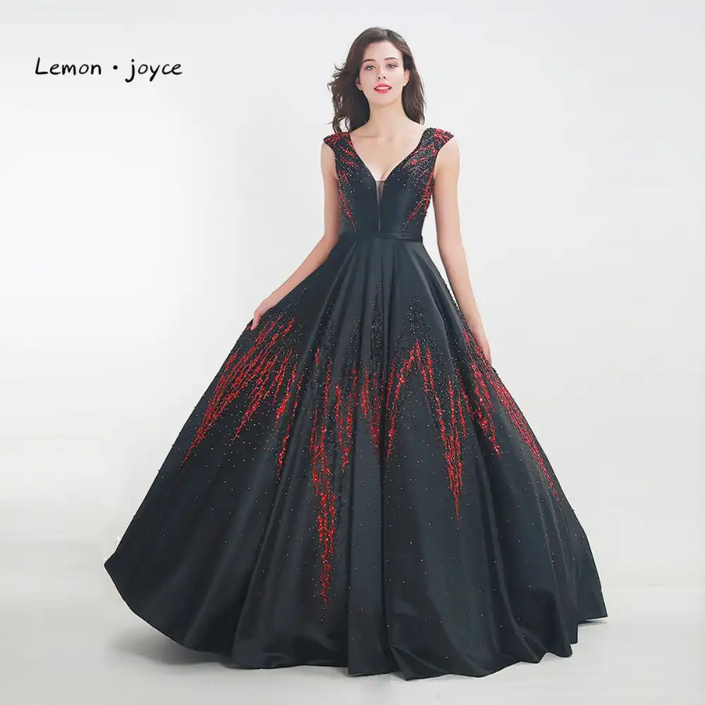Lemon Joyce Luxury Beaded Prom Dress New Design Satin Tank Backless Long Floor Length Party Dress Evening Dresses Plus Size Prom Dresses Aliexpress