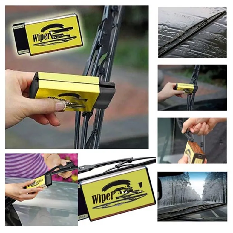 Car Van Wiper Wizard Windshield Wiper Blade Restorer Cleaner with 5