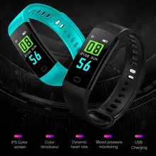 Y5 Bluetooth Smart Band цветной экран монитор сердечного ритма кровяного давления Шагомер Браслет фитнес интеллектуальное кольцо руки