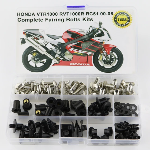 Motorcycle Accessories Full Fairing Bolts Kits Steel With OEM Style