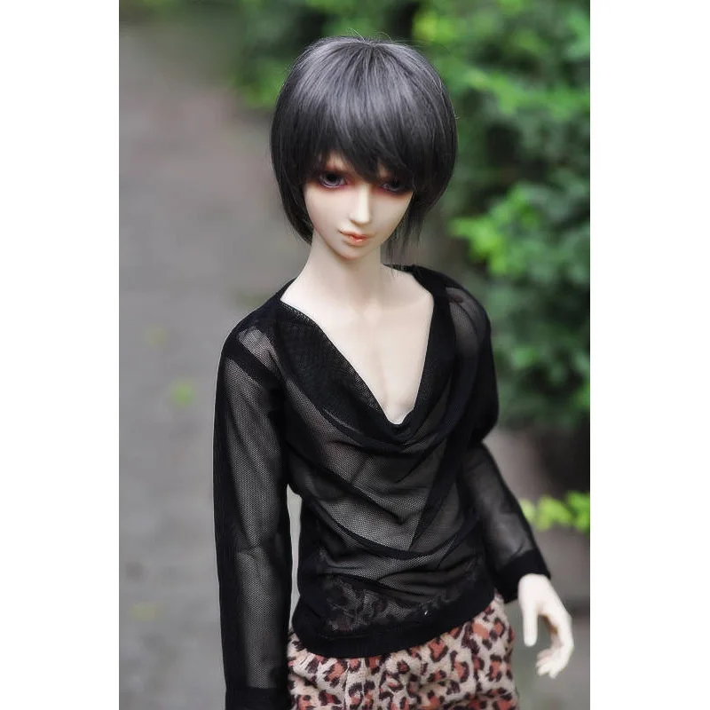 Кукла BJD черная Прозрачная Футболка Верхняя одежда для мужчин 1/4 1/3 SD17 70 см 17