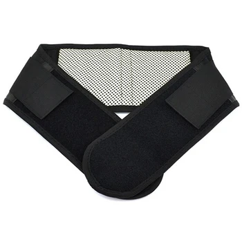 

2 Pieces Tourmaline Waist Brace Support Spontaneous Heating Massage Protection Waist Magnetic Therapy Belt