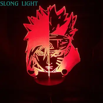 

Anime Naruto Sasuke Night Light LED 3D Illusion Touch Sensor Hoom Decorative Lamp Child Kids Baby Gifts Desk Lamp Bedside Gadget