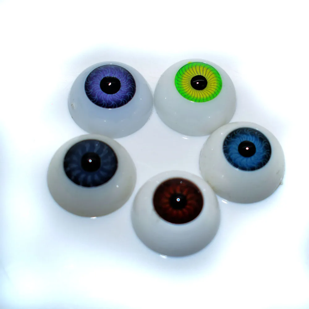 

20Pcs(10pairs) Round Flat Back Plastic BJD EYES For Porcelain or Reborn Dolls Making DIY Supplies