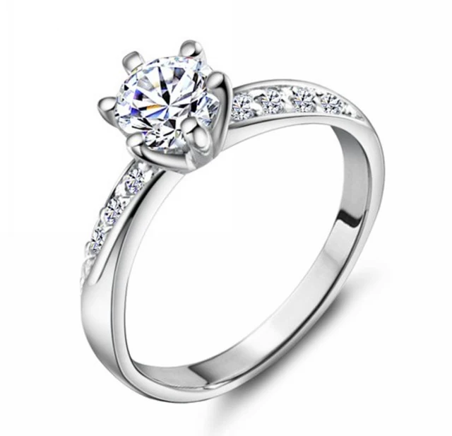 2017 hot sell fashion 925 sterling silver shiny cz zircon anti allergy ladieswedding - Ladies Wedding Rings 2017 hot sell fashion 925 sterling silver shiny cz zircon anti allergy ladieswedding - Ladies Wedding Rings