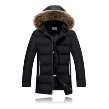 Männer Mit Kapuze Baumwolle Gefütterte Jacke Mantel Marke Wadded Mode Winter Mantel Dünne Oberbekleidung Männliche Chaqueta Hombre M-3XL