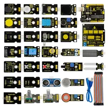 Free shipping!New Sensor Starter Kit (UNOR3+Shield V5) For Arduino UNOR3 Project W/Gift Box+PDF(online)