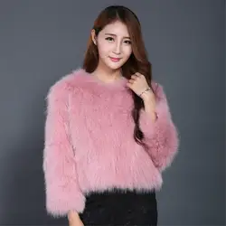 Розовый лисий мех пальто куртка Серый лисий мех пальто из настоящего меха лисий мех куртка из натурального Лисьего меха пальто женские