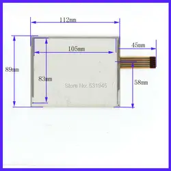 Zhiyusun 5 дюймов Сенсорный экран 112 мм * 89 мм 5 провод USB сенсорной панели Наложения Комплект Бесплатная доставка 112*89 oncompatible Датчик Стекло