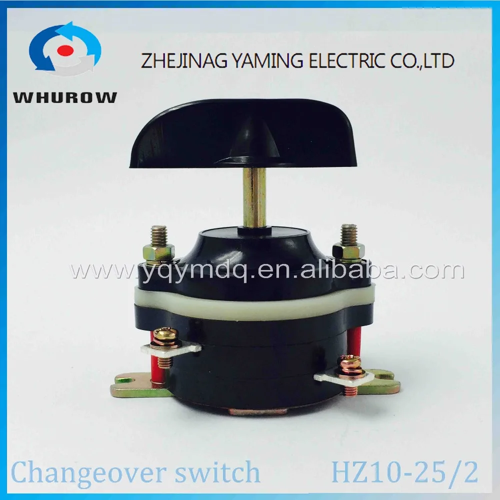 

Rotary switch 2 position HZ10-25/2 transfer changeover cam universal switch welding machine welder switch 380V 25A 4 pins