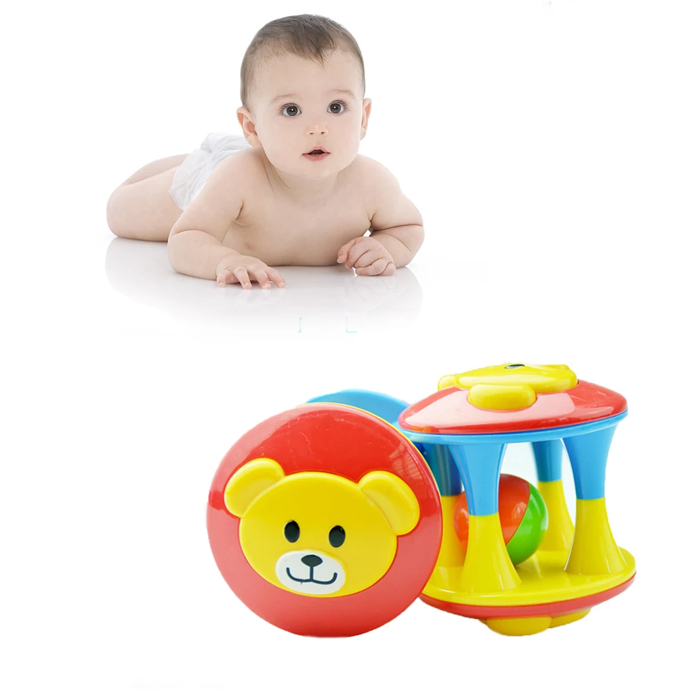 

Hot Cute Handbells Musical Developmental Toy Bed Bells Kids Baby Toys Rattle +fun small jingle bells ball