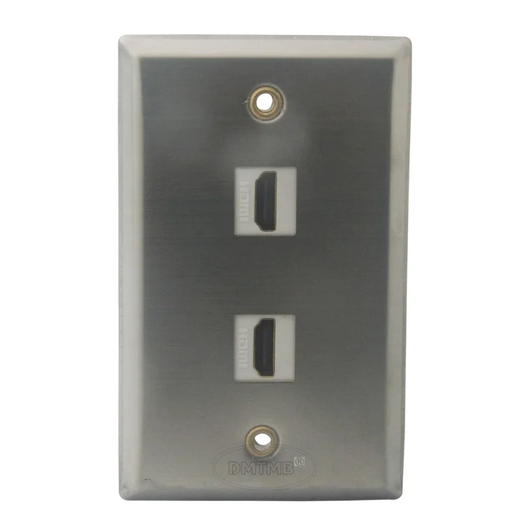 Настенная пластина из нержавеющей стали с 2 HDMI поддержкой DIY|wall plate|wall plate hdmihdmi wall |