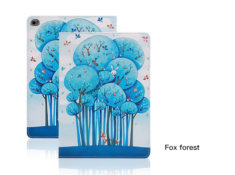 

Tablet Protective Cases Painted Flip smart stand TPU leather case for ipad 9.7 cute animals kitty Fairy forest Eiffel tower