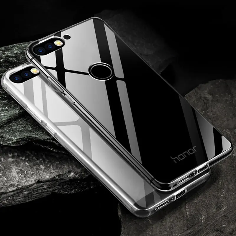 Чехол для Huawei Honor 7C 5 7 дюйма силиконовый прозрачный чехол из ТПУ телефона C
